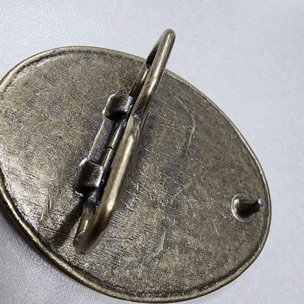 Vintage Brass Belt Buckle Frontier Hotel/Casino LAS VEGAS 3